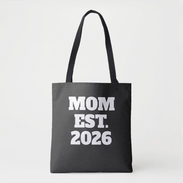 Mamma Upprättade Ny Mamma Present Toteväska Tygkasse (Framsida)