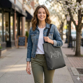 Mamma Upprättade Ny Mamma Present Tygkasse