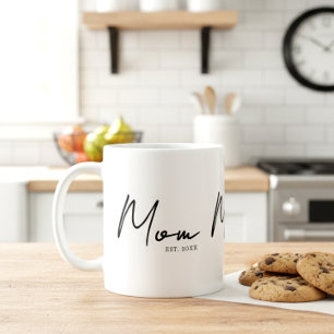 Mamma Upprättade Nytt Mamma Gåva Kaffe Kaffemugg