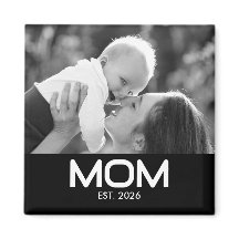 Mamma Upprättade Svart Vitt Foto Mors Dag