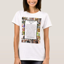 Mamma uppskattning | Mors dag 22 Fotokollage T Shirt