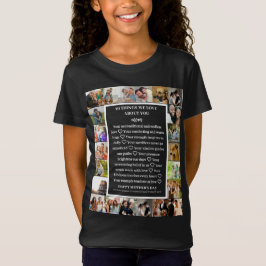 Mamma uppskattning | Mors dag 22 Fotokollage T Shirt