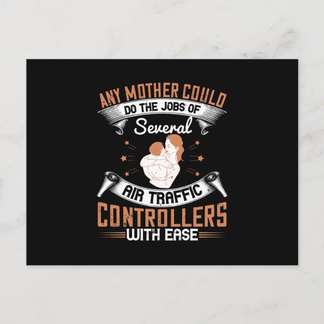 Mamma - Upptagen som flygledare Vykort (Framsida)