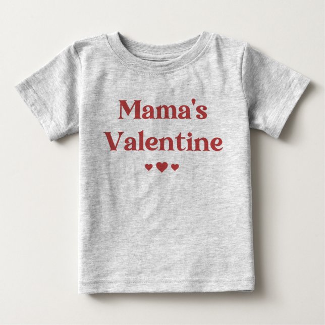 Mamma Valentine Cute Valentine Day T Shirt (Framsida)