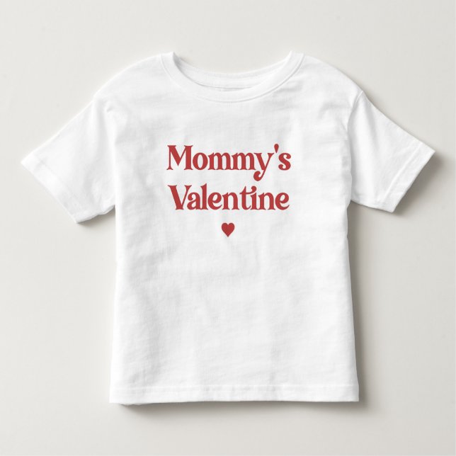 Mamma Valentine Cute Valentine Day T Shirt (Framsida)