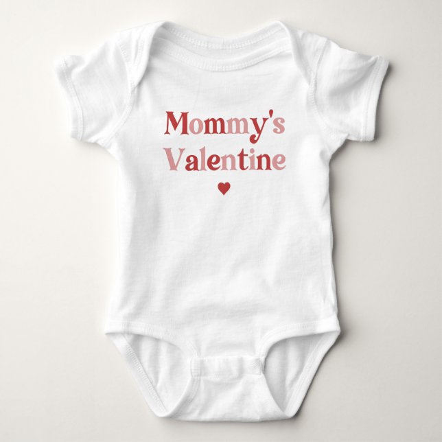 Mamma Valentine Cute Valentine Day T Shirt (Framsida)