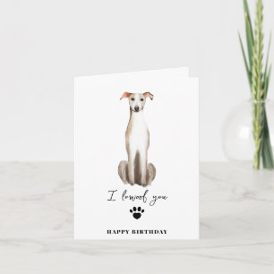Mamma Valp Husdjur Fot Greyhound Hund Födelsedag Kort