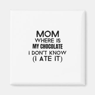 Mamma, var är min choklad, åt jag den - svart magnet