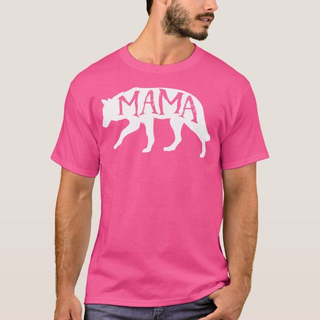 Mamma Varg för Vild Protective Mamma (Färg s) T Shirt (Framsida)