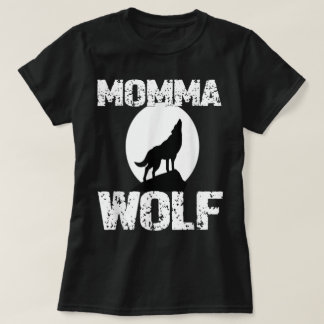 Mamma Varg Måne Silhuett Design T Shirt