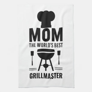Mamma världens bästa grillmaster-kökshandduk kökshandduk