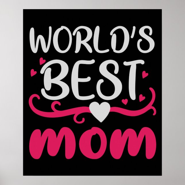 Mamma - Världens Bästa Mamma Poster (Framsidan)