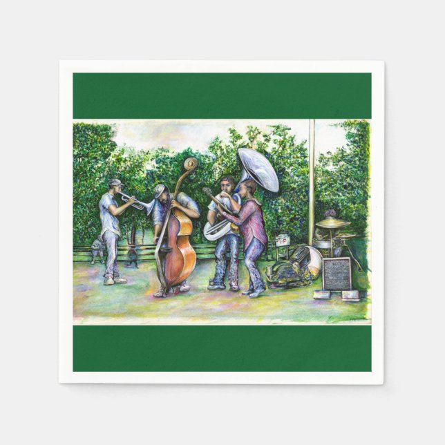 Mamma varnar mig aldrig om Pappersservett Tuba Pla (Framsidan)