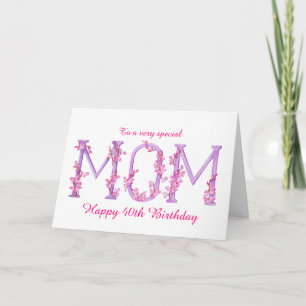 Mamma vattenfärg Orchid art anpassningsbar födelse Kort
