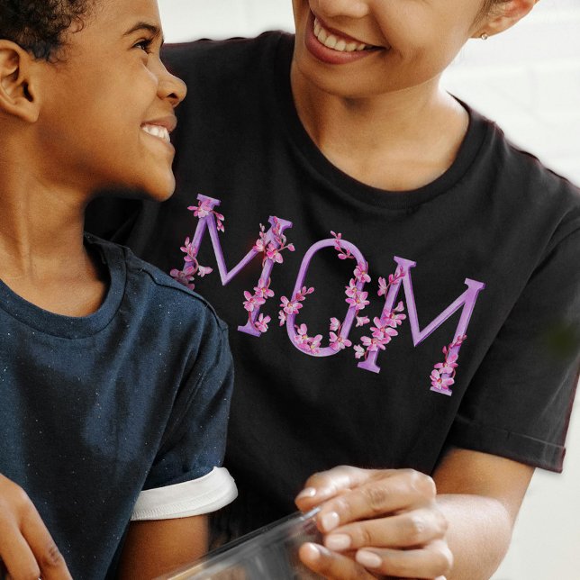 Mamma vattenfärgsdel eller fyrkantig text tee (Skapare uppladdad)