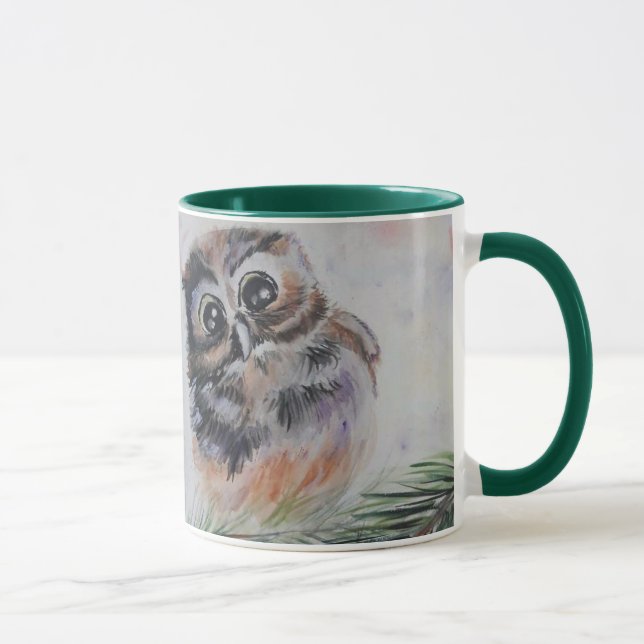 Mamma.. - Vattenfärgsfärgning - Mugg (Höger)