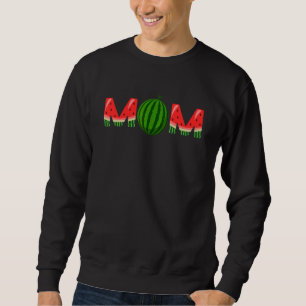 Mamma vattenmelon Tropisk sommar frukt Mor Mamma Lång Ärmad Tröja