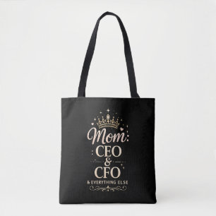 Mamma VD & CFO Tröja – Roligt Mors Dag Present för Tygkasse