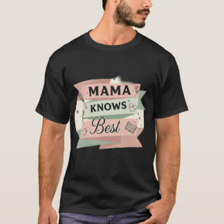 Mamma Vet Bäst Retro Kök & Visdom T Shirt