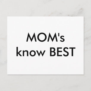 Mamma vet BEST Vykort