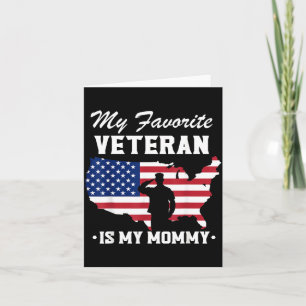 Mamma Veterandagen Min Favoritveteran Är Min Mamma Kort