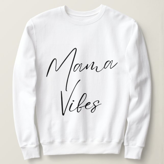 mamma vibes feminininstyrka, utstrålande mamma mor t shirt (Design framsida)