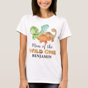 Mamma vid Birthday Boy Dinosaur T-Shirt