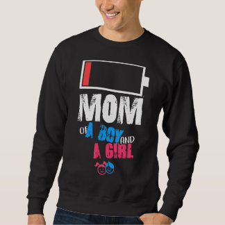 Mamma vid födelsedag i Mammor Fars dag Lång Ärmad Tröja