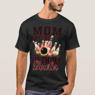 Mamma vid födelsedagen Bowlareare Kid Bowling Part T Shirt