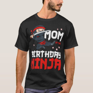 Mamma vid födelsedagen Ninja Mamma Party Best Boy T Shirt