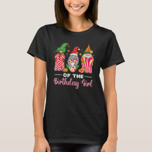 Mamma vid födelsedagsflickan Mamma Gnome Flower Mo T Shirt