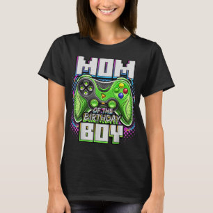 Mamma vid födelsedagsjejsaren Matching Video Game T Shirt