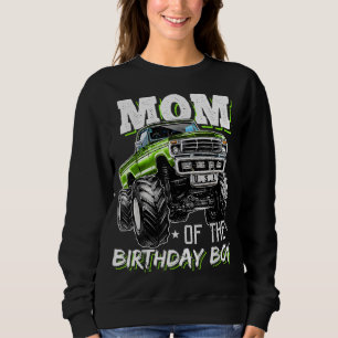 Mamma vid födelsedagspojken Monster Lastbil födels T Shirt