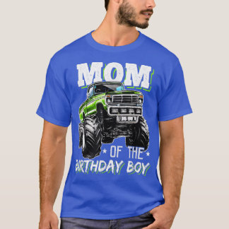 Mamma vid födelsedagstorgonster Lastbil födelsedag T Shirt