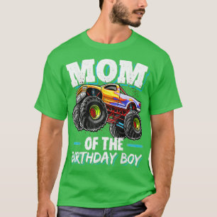 Mamma vid födelsedagstorgonster Lastbil födelsedag T Shirt