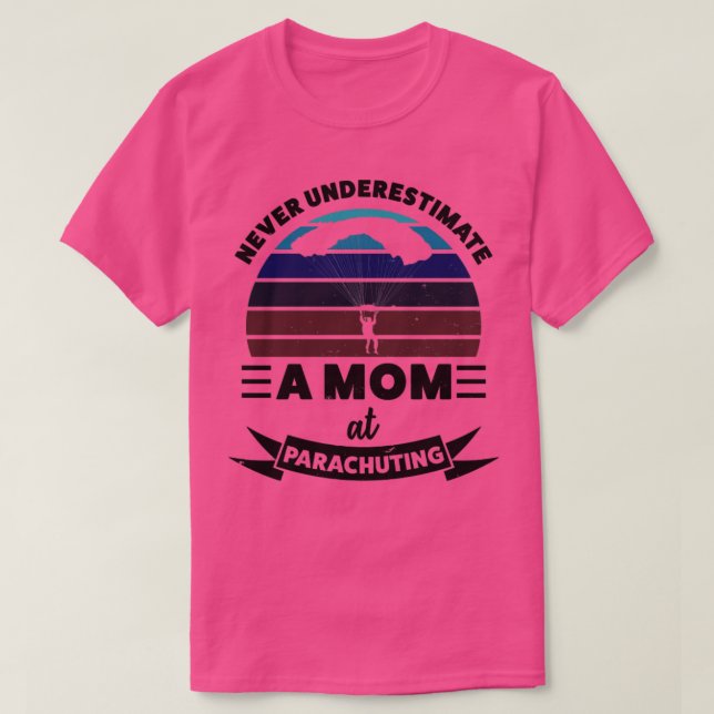 Mamma vid Parachuting Lundny Gift-fru Kvinnor T Shirt (Design framsida)
