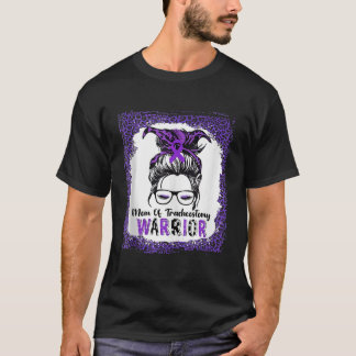 Mamma vid Tracheostomivågen Lila Ribbon Awarenes T Shirt