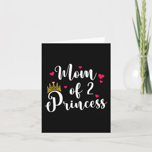 Mamma vid två kommuner i Mamma Mors dag Kort (Framsida)