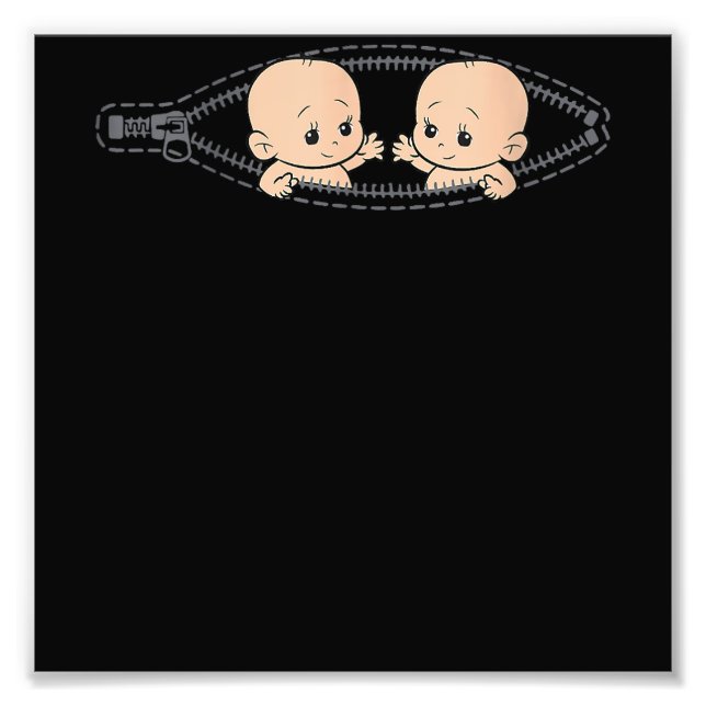 Mamma vid Twillingar med två Gravider Mamma som är Fototryck (Framsidan)