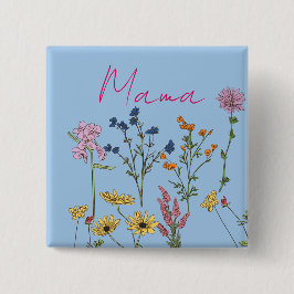 Mamma vilda blommor present knapp
