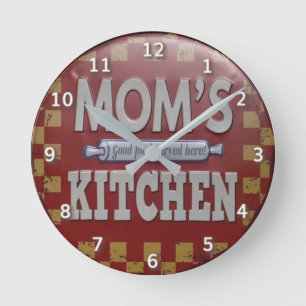 Mamma vintage rund klocka