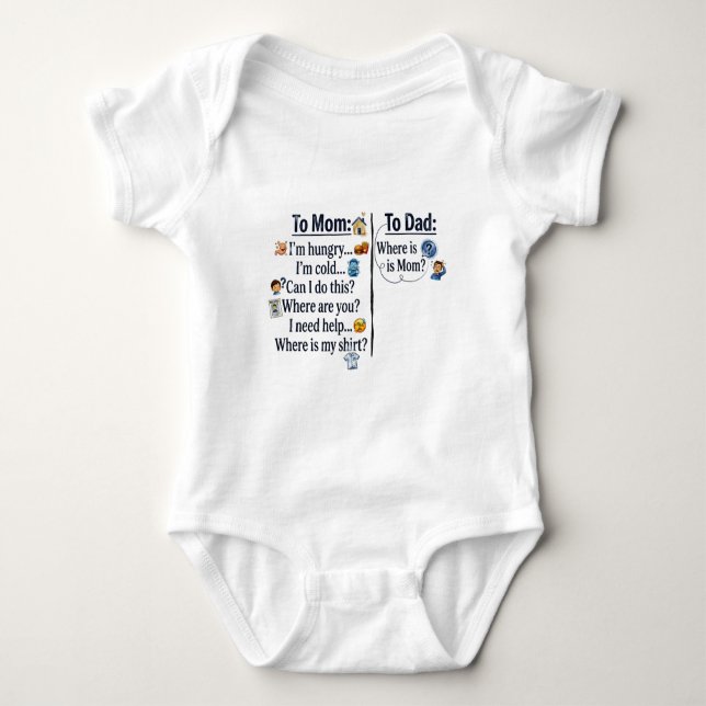 Mamma vs Pappa Föräldraskapsjämförelse T Shirt (Framsida)