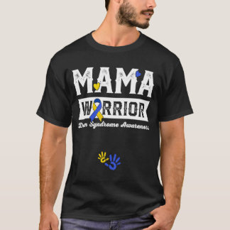 Mamma Warrior Down Syndrome Awareness Family T Shirt