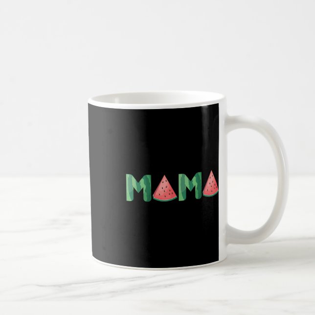 Mamma Watermelon Funny Summer Fruit Gift - Underba Kaffemugg (Höger)