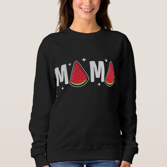 Mamma Watermelon Summer Fruit Watermelon Segce Mot T Shirt (Framsida)