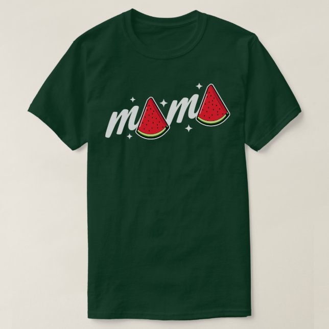 Mamma Watermelon Summer Fruit Watermelon Segce Mot T Shirt (Design framsida)