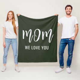 Mamma We Kärlek You Anpassningsbar Mors dag Fleecefilt