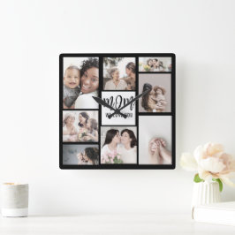 Mamma We Kärlek You Anpassningsbar Mors dag Photo Fyrkantig Klocka