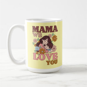 Mamma We Kärlek You Blommigt Mugg Mor's day gift