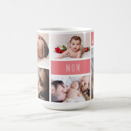 Mamma we Kärlek You Photo Collage Kaffemugg